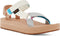 TEVA Midform Universal - Wandelsandalen - Klittenbandsluiting 3 cm plateauzool - Beige/Wit/Blauw