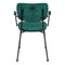 Zuiver Benson Armstoel - Groen - Set van 2