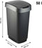 Rotho Twist - Afvalbak 50L - BPA-vrij - zwart/zilver