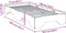 vidaXL - Bedframe - zonder - matras - stapelbaar - 75x190 - cm - massief - hout - wit