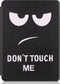 iMoshion Tablet Hoes Geschikt voor Microsoft Surface Go 4 / Go 3 / Go 2 - iMoshion Design Trifold Bookcase - Zwart / Meerkleurig /Don't touch