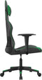 vidaXL - Gamestoel - kunstleer - zwart - en - groen