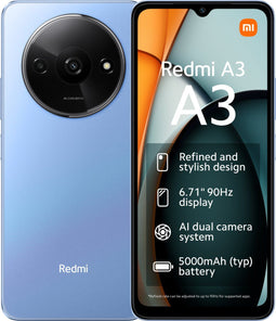 Xiaomi Redmi A3 - 128GB - 8 MP camera - Star Blauw