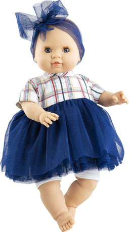 Paola Reina Manus Judith zachte babypop blank meisje met blauwe ogen 36cm