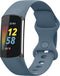imoshion Siliconen bandje - Geschikt voor Fitbit Charge 6, Charge 5 - Blauw - S