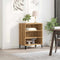 vidaXL - Dressoir - 57x35x75 - cm - bewerkt - hout - artisanaal - eikenkleurig