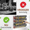 SV Living Kruidenrek - Kruiden organizer - 32 glazen potjes - Ophangbaar zonder boren