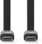 Nedis CVGP34100BK20 - Platte High Speed HDMI-kabel - 4K 3D - Zwart