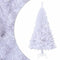 vidaXL - Kunstkerstboom - met - dikke - takken - 120 - cm - PVC - wit