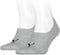 Puma 3 paar footies sokken - Invisible - Lage katoenen Sneaker sokken - Invisible - 42 - Grijs