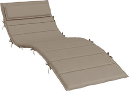 vidaXL - Ligbedkussen - 180x60x3 - cm - oxford - stof - taupe
