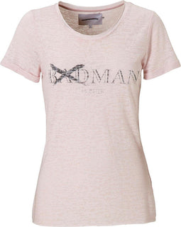 Badman Hunter - T-shirt dames - korte mouw - roze - mt XS