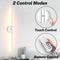 Oplaadbare Wandlampen Set van 2 - 100 cm - Geborsteld Nikkel - Draadloos met Afstandsbediening