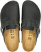 Birkenstock Boston - Unisex Clogs - Geolied nubuck - Zwart - Maat 41