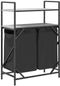 vidaXL - Wasmand - 2 - vakken - met - planken - grijs - sonoma - eiken