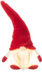J-Line figuur Kabouter - textiel - rood/wit - small - LED lichtjes