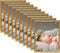 vidaXL - Fotolijsten - 10 - st - voor - tafel - 13x18 - cm - MDF - goudkleurig