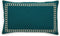 Riviera Maison Kussenhoes 50x30 - Mustique Chain Pillow Cover - Groen Blauw