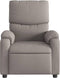 Fauteuil verstelbaar stof taupe