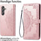 imoshion Hoesje Geschikt voor Samsung Galaxy A15 (5G) / A15 (4G) Hoesje Met Pasjeshouder - imoshion Mandala Bookcase - Rosé Goud