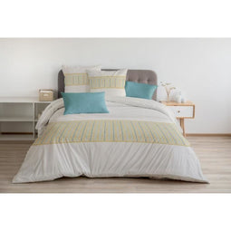 HOME LINGE PASSION Nat dekbedset - 3 stuks - 260 x 240 - 100% katoen, draaddichtheid 57 - Honing