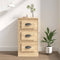 vidaXL - Dressoir - 36x35,5x67,5 - cm - bewerkt - hout - sonoma - eikenkleurig