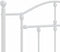 vidaXL - Bedframe - met - hoofd- - en - voeteneinde - metaal - wit - 80x200 - cm
