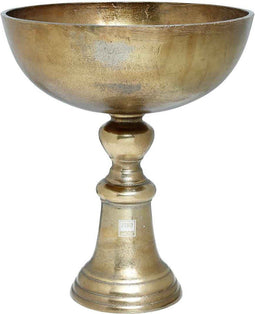 PTMD Tamor Ronde Schaal Op Voet - H34 x Ø30 cm - Aluminium - Koper