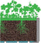 Bloempot Starwax Zwart Rechthoekig 80 cm
