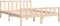 vidaXL - Bedframe - massief - hout - 140x190 - cm