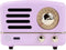 Muzen Retro Bluetooth Speaker Radio Lavender Metal