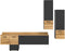 Furnilux Goal - Woonkamercombinatie - Inclusief lichtgrijs - Bruin - 37x247x196cm