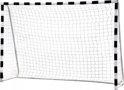 Voetbaldoel - 300x160cm - met net en haringen - gestreept