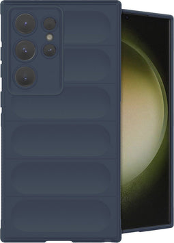 imoshion Hoesje - Geschikt voor Samsung Galaxy S24 Ultra - EasyGrip Backcover - Donkerblauw