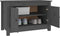 vidaXL - Schoenenkast - 70x38x45,5 - cm - massief - grenenhout - grijs