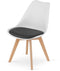 Scandinavische eetkamerstoelen - set van 4 - beukenhout - 82 x 49 cm