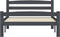 vidaXL - Bedframe - massief - grenenhout - donkergrijs - 90x200 - cm