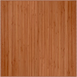 vidaXL - Vloerkleed - vierkant - 100x100 - cm - bamboe - bruin