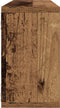 vidaXL - Wandplank - Set - van - 2 - Oude - hout - Engineered - hout - 80 - x - 15 - x - 26 - cm