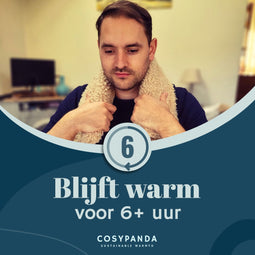 CosyPanda Long Teddy Kruik met Hoes - 78x12cm - Duurzame Warmwaterkruik - 2L - Bruin