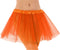 Dames verkleed rokje/tutu - tule stof met elastiek - oranje - one size