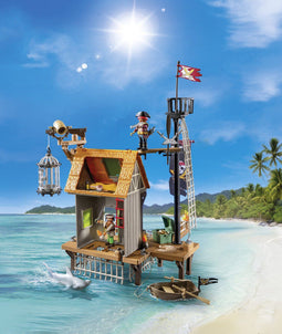 PLAYMOBIL - 71792 - Piratenhaven met gevangenis en haaien - Avontuur voor jonge piraten