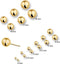 Sparkle14 Bol oorknoppen - 4 mm - 14K goud