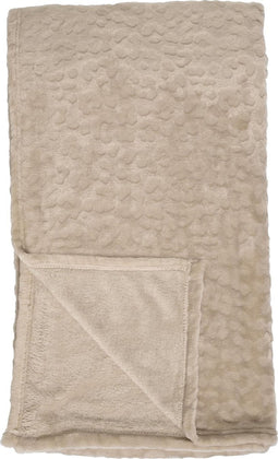 Dutch Decor - CHESTER - Plaid van fleece 150x200 cm Pumice Stone - beige - Deken