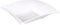 Goldplast Bord - diep bord - reusable - vierkant - 1-vaks - pP - 18x18cm - wit - 25 stuks
