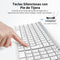 BK10 Draadloos Bluetooth-toetsenbord, Spaans QWERTY-toetsenbord, compact formaat, ergonomisch ontwer