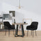 vidaXL - Eetkamerstoelen - 2 - st - fluweel - zwart