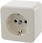Berker Opbouw Stopcontact - 1-voudig - Randaarde - Polarwit