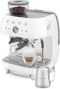 Smeg EGF03WHEU - Espressomachine met bonenmaler - 19 bar druk - Wit
