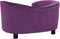 vidaXL - Hondenbank - 69x49x40 - cm - pluche - bordeauxrood